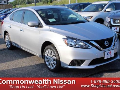 2018 Nissan Sentra S Brilliant Silver, Lawrence, MA