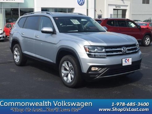 2018 Volkswagen Atlas 3.6L V6 SE Reflex Silver Metallic, Lawrence, MA