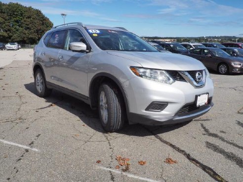 2015 Nissan Rogue AWD 4dr SV Brilliant Silver, Beverly, MA