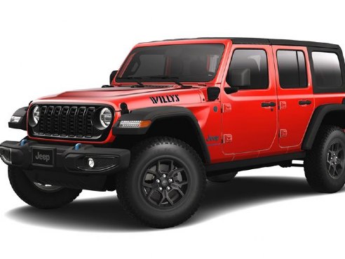 2024 Jeep Wrangler 4xe 4-DOOR WILLYS Firecracker Red, Lynnfield, MA
