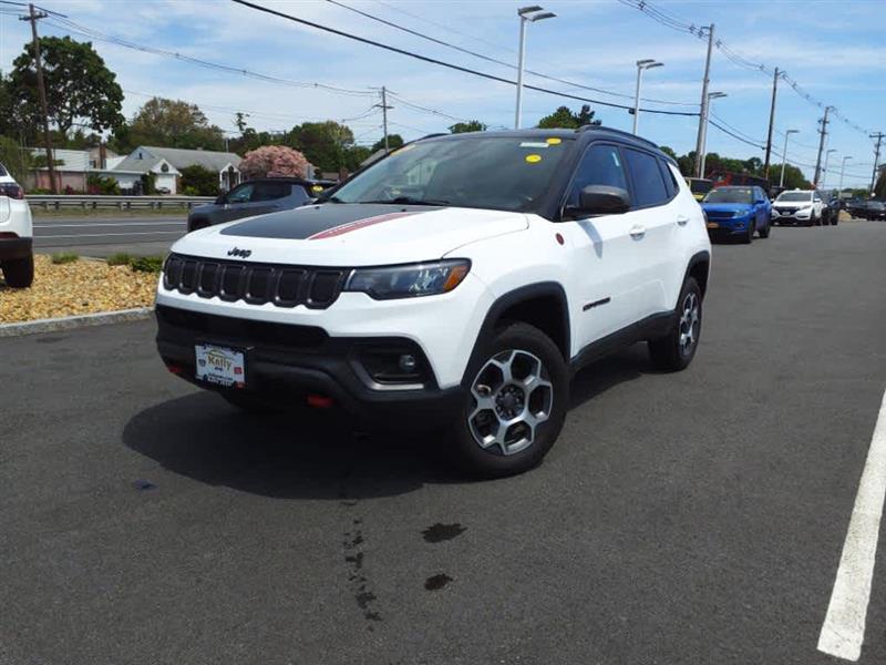 2022 Jeep Compass Trailhawk Bright White Clearcoat, Lynnfield, MA