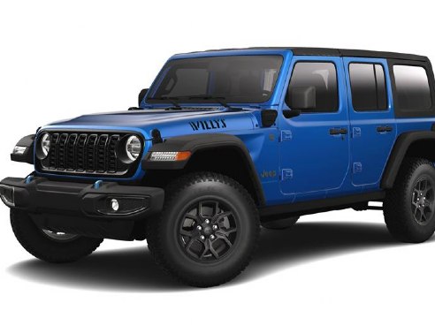 2024 Jeep Wrangler 4xe 4-DOOR WILLYS Hydro Blue Pearlcoat, Lynnfield, MA