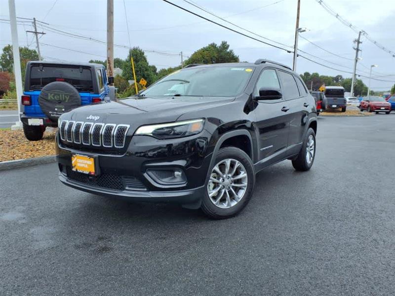 2022 Jeep Cherokee Latitude Lux Diamond Black Crystal Pearlcoat, Lynnfield, MA